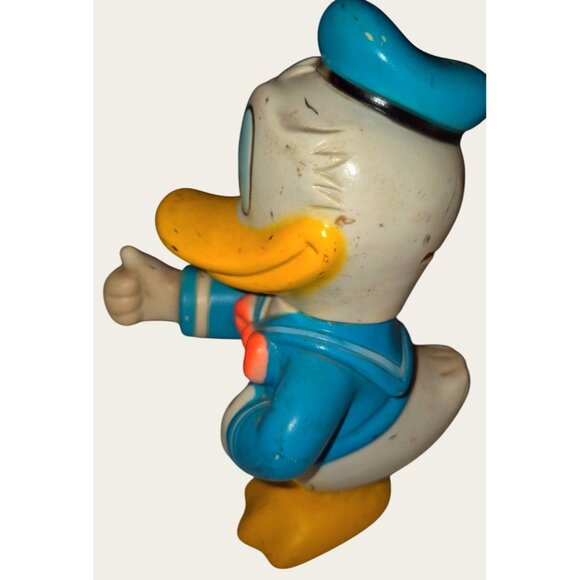 Vintage Donald Duck Rubber Toy Figure Piggy Bank - Picture 4 of 8
